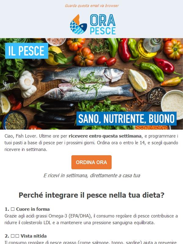 Buongiorno Fish Lover. Ordina entro le 14 🐟, ultime ore per ricevere in settimana.