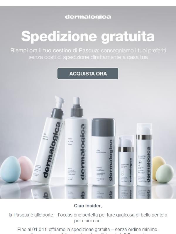 🐣 Spedizione gratuita per Pasqua