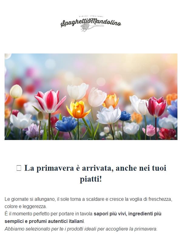 🌸 La primavera è arrivata, anche nei tuoi piatti!