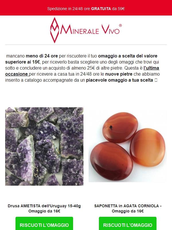 Il tuo omaggio a scelta sta per scadere ⏱