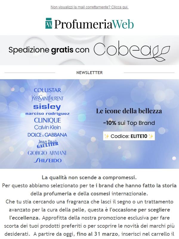 ✨ -10% sulle icone della bellezza