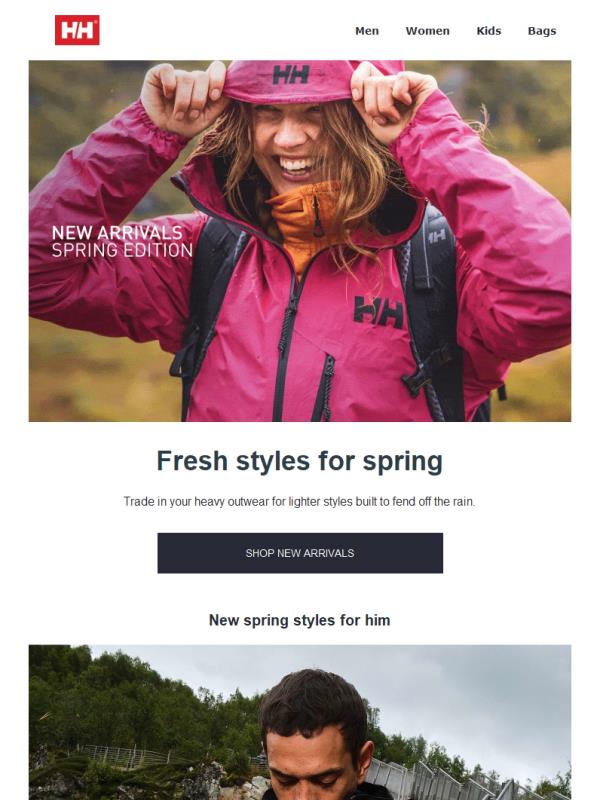 New arrivals. Spring edition.