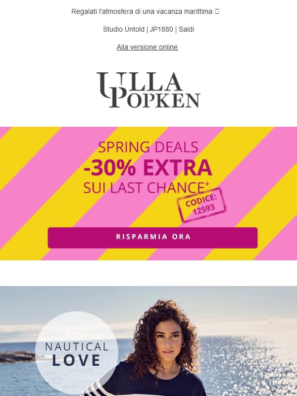 Ultimo giorno 🔥 -30% EXTRA sui LAST CHANCE