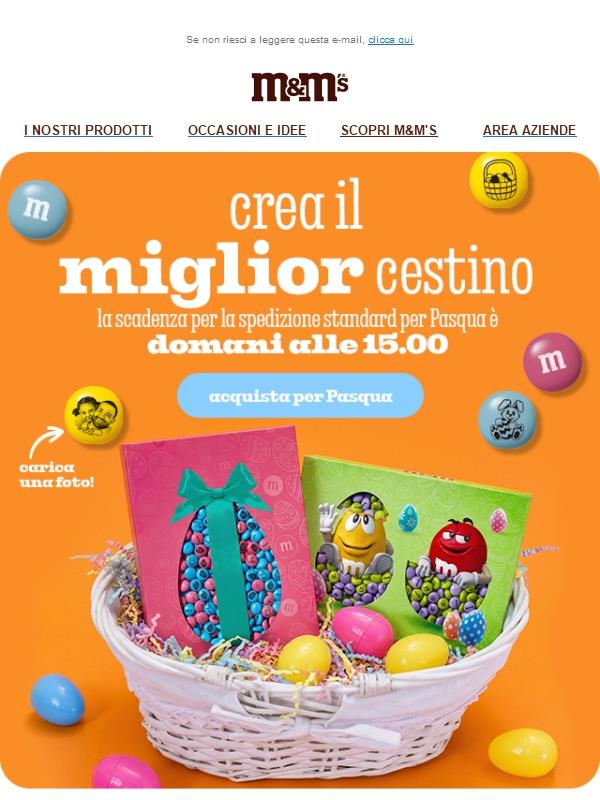 La scadenza per la spedizione per Pasqua è vicina!