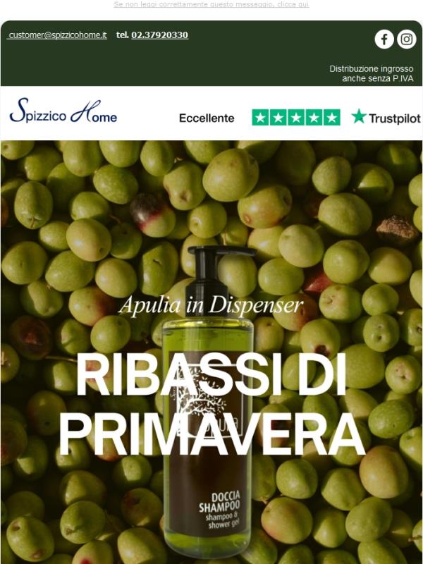 Apulia in Dispenser 💚  Scopri i Ribassi di Primavera 🍃 👈
