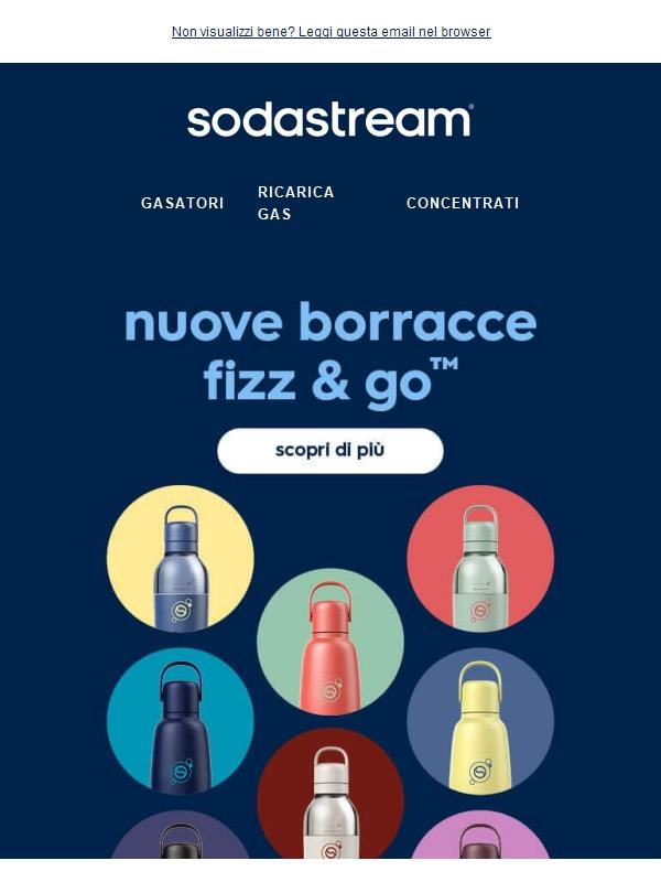 Ecco le nuove borracce fizz&go 💧 più colore, più stile