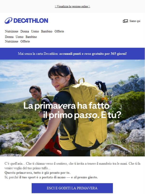 La primavera ha fatto il primo passo. E tu?