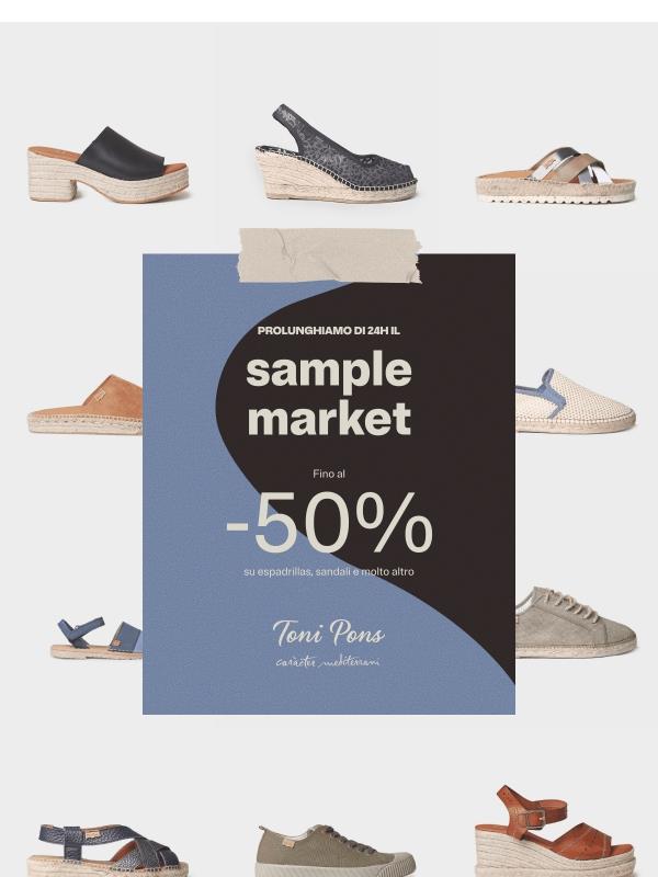 Prolunghiamo il SAMPLE MARKET di 24h! 🔥