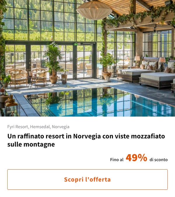 Un raffinato resort in Norvegia con viste mozzafiato sulle montagne