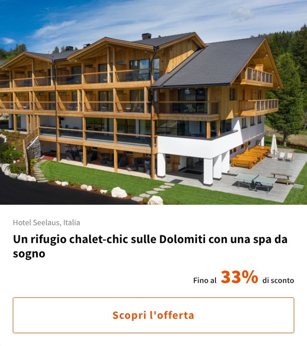 Un rifugio chalet-chic sulle Dolomiti con una spa da sogno