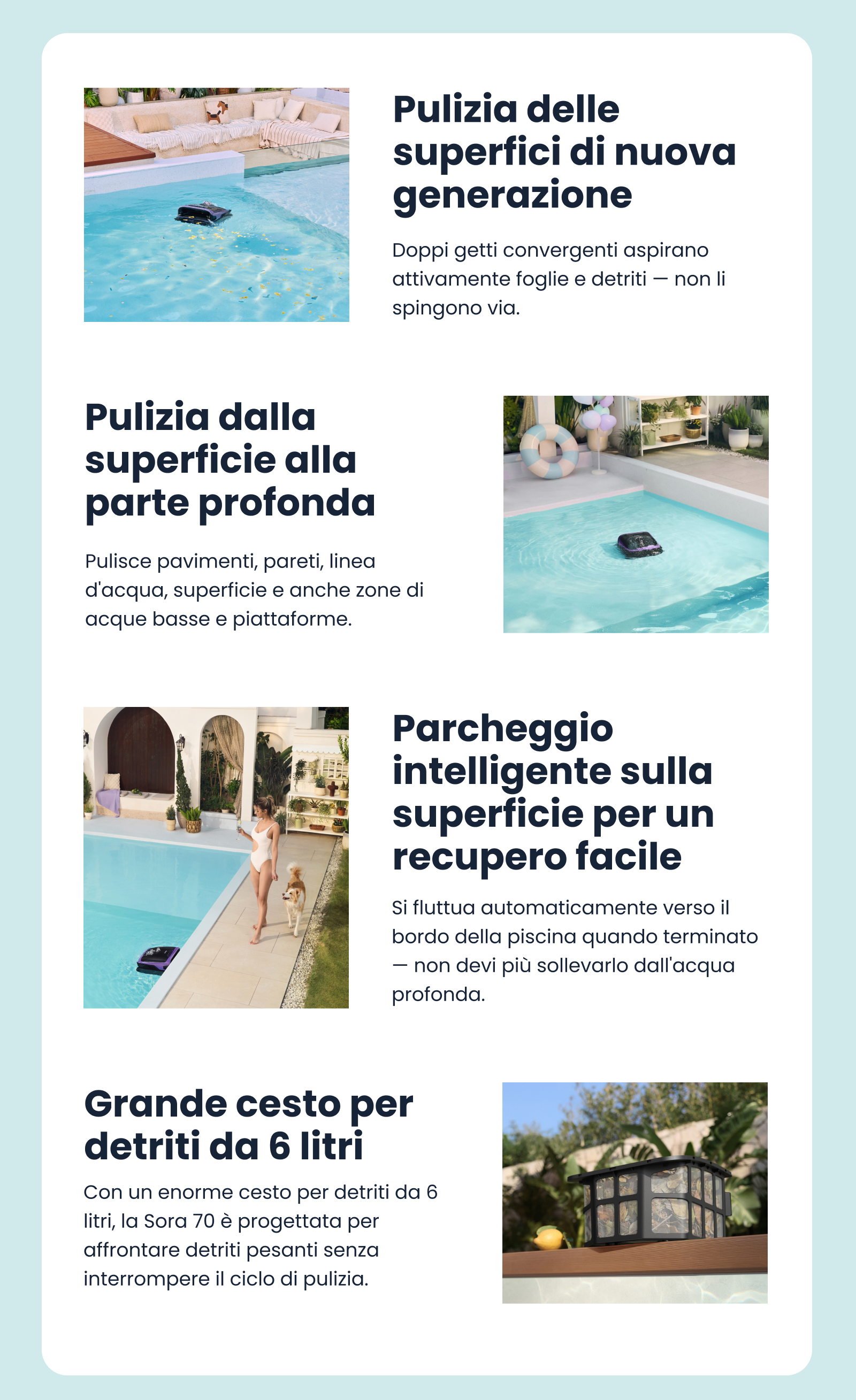 Limpieza de superficie del agua de última generación.