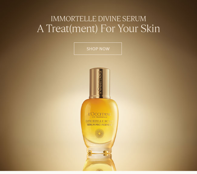 A TREAT(MENT) FOR YOUR SKIN | IMMORTELLE DIVINE SERUM | SHOP NOW 