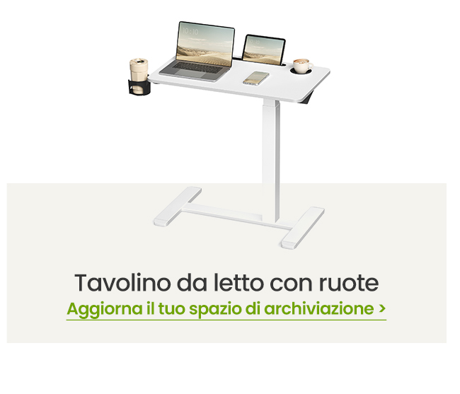 Tavolino da letto con ruote >