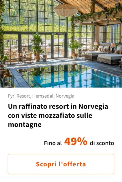 Un raffinato resort in Norvegia con viste mozzafiato sulle montagne
