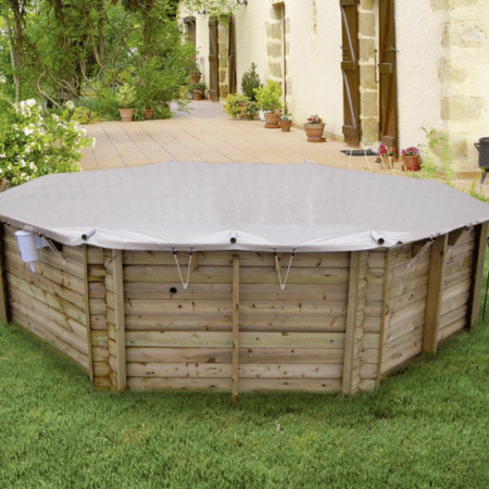 Copertura a barre per piscina fuori terra