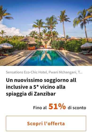 Un nuovissimo soggiorno all inclusive a 5* vicino alla spiaggia di Zanzibar