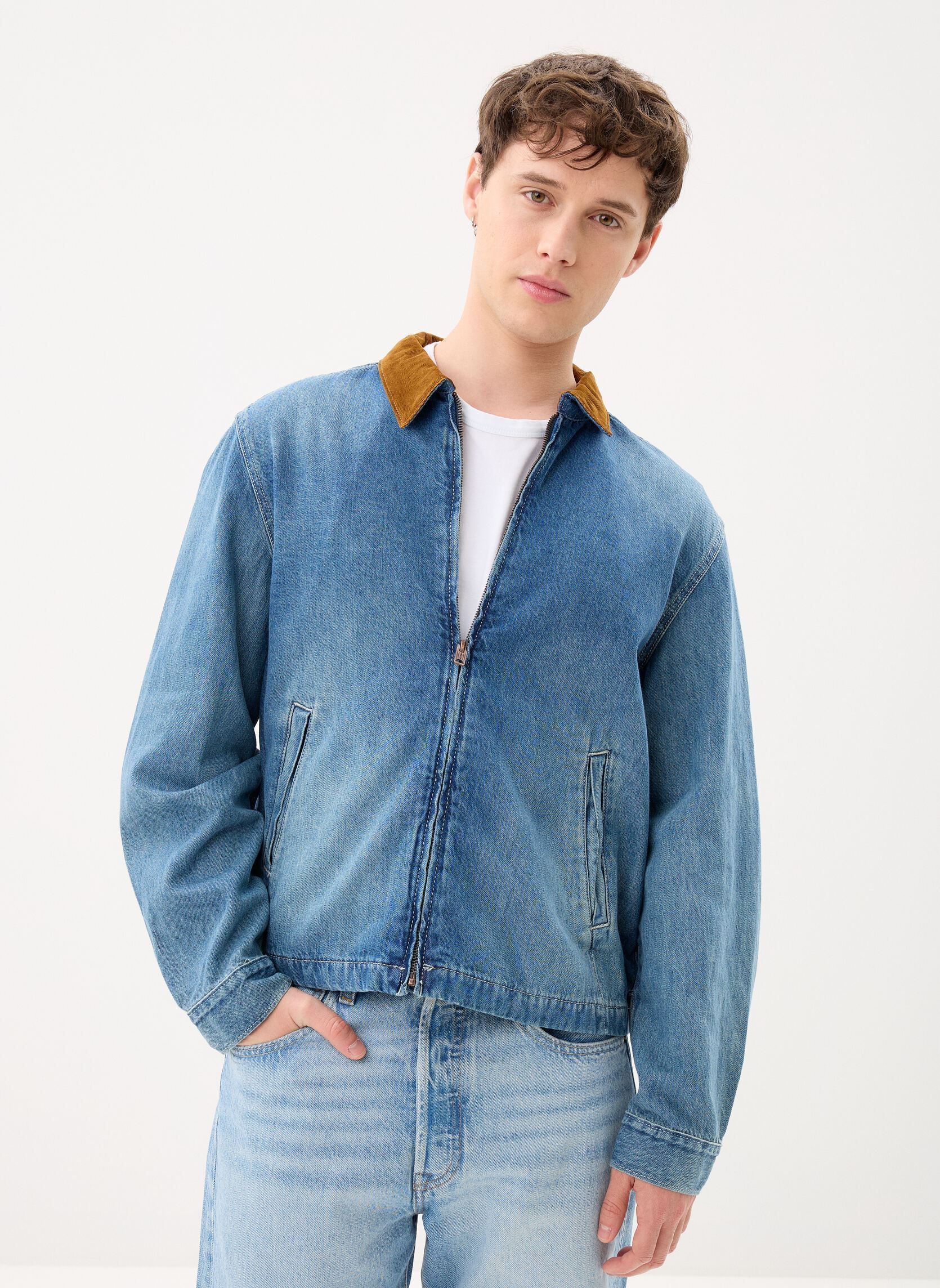 Levi's Vestes en jean Castro Full Zip-005AF homme bleu