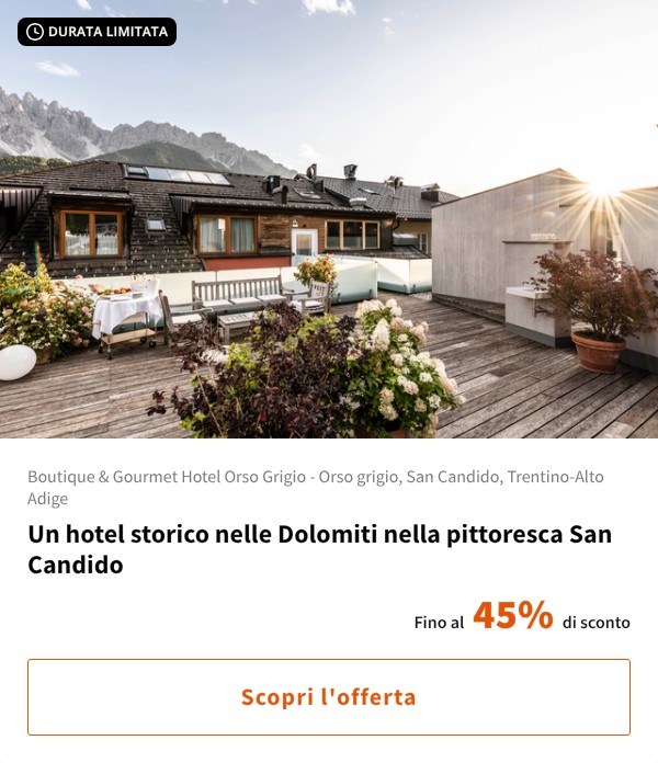Un hotel storico nelle Dolomiti nella pittoresca San Candido