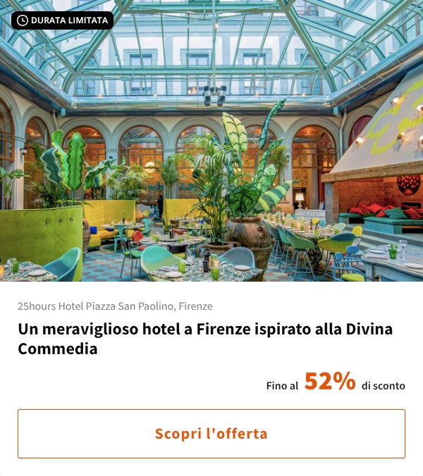 Un meraviglioso hotel a Firenze ispirato alla Divina Commedia