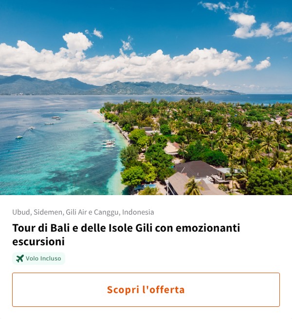 Tour di Bali e delle Isole Gili con emozionanti escursioni