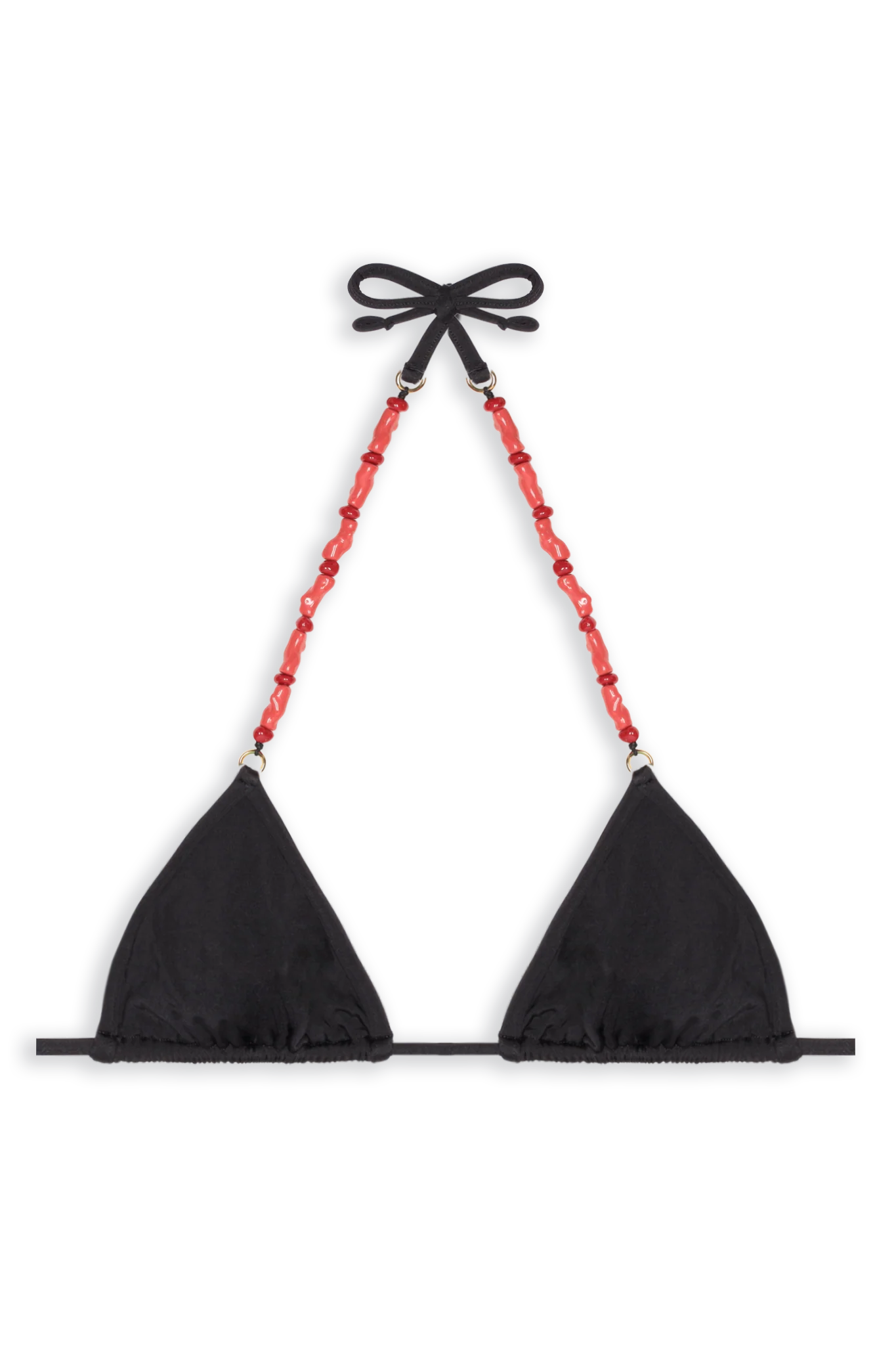 Image of Coralli Bikini Top // Black Shiny