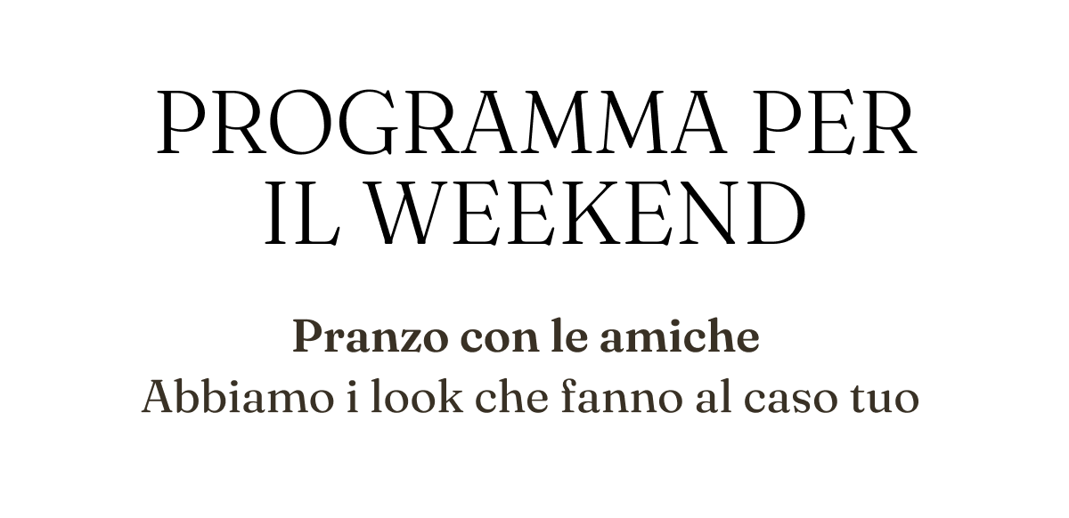 Weekend Plan