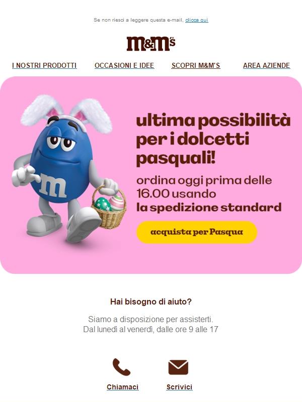 🚚 Ordina OGGI per una consegna per Pasqua!