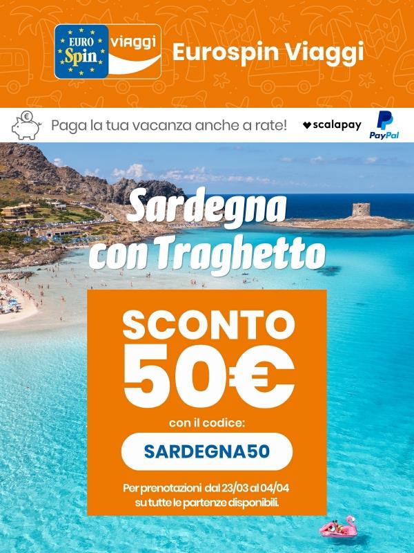 💸Sconto 50€ sulle offerte Sardegna con Nave inclusa🚢
