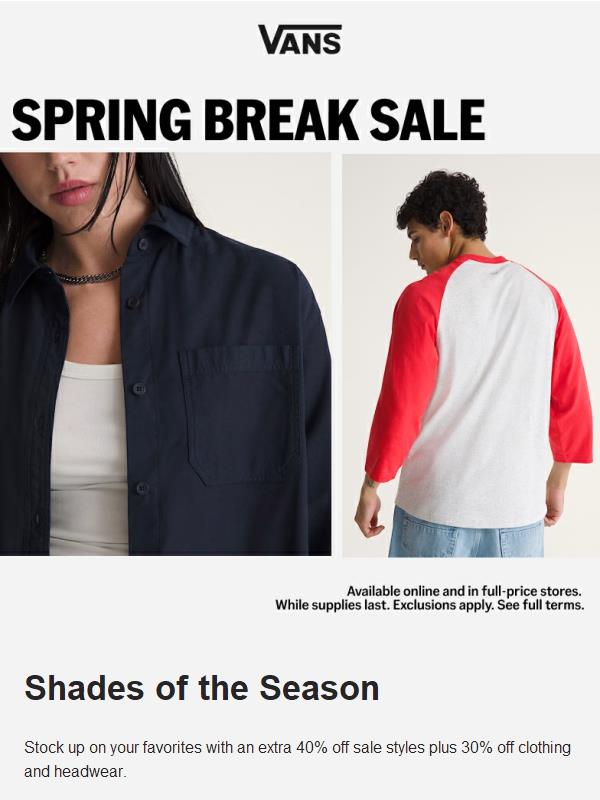 Save on spring colors