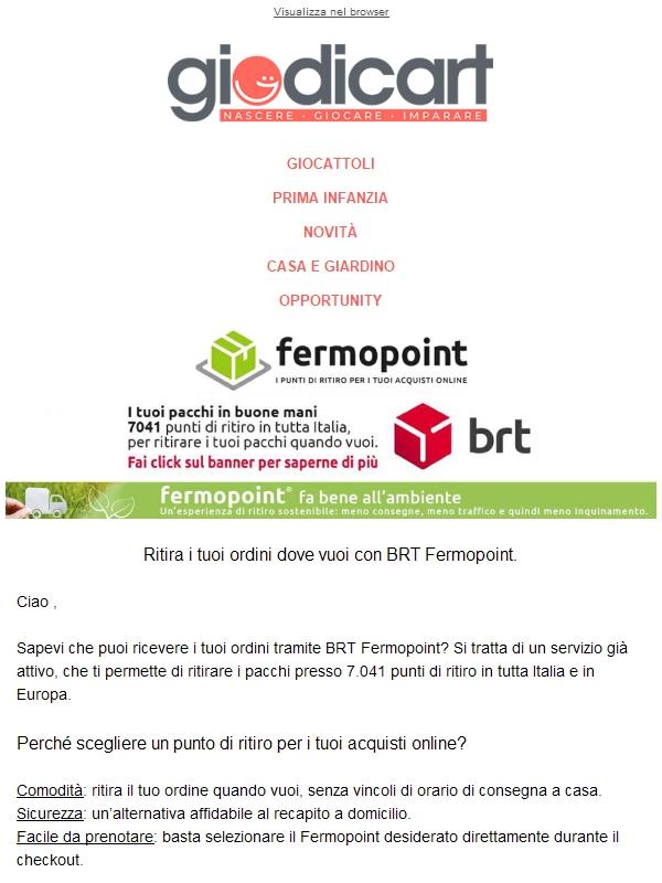 🚚 Ritira i tuoi ordini quando vuoi con BRT Fermopoint!