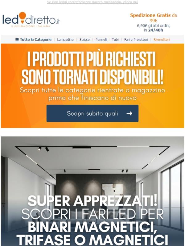 💡Oltre 500 prodotti tornati disponibili: Fari a Binario, Picchetti e Colonnine da giardino e molti altri!