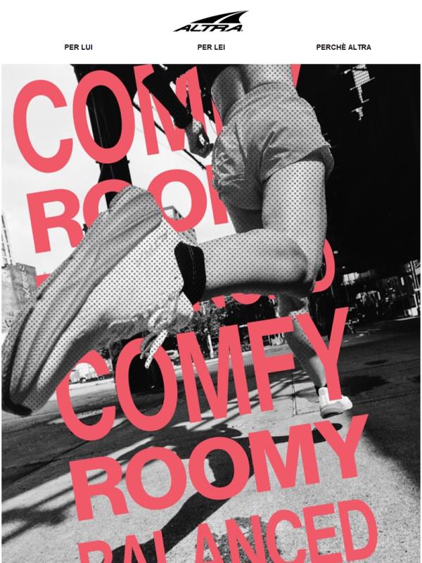 Comfort. Equilibrio. Forza.