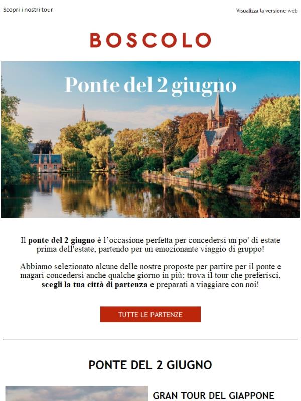 Ponte del 2 giugno: ecco dove andare