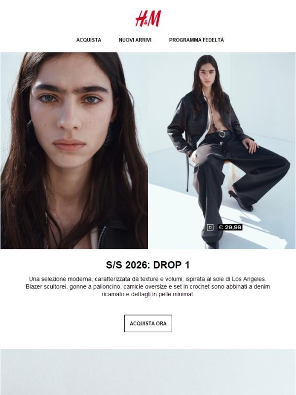 S/S 2026: Drop 1 è ora disponibile.