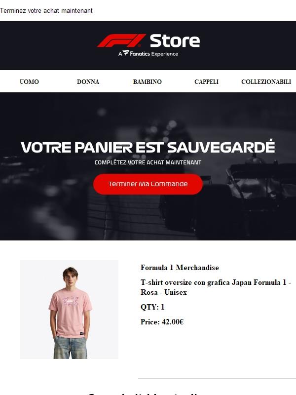 Bonne nouvelle, votre panier est toujours sauvegardé