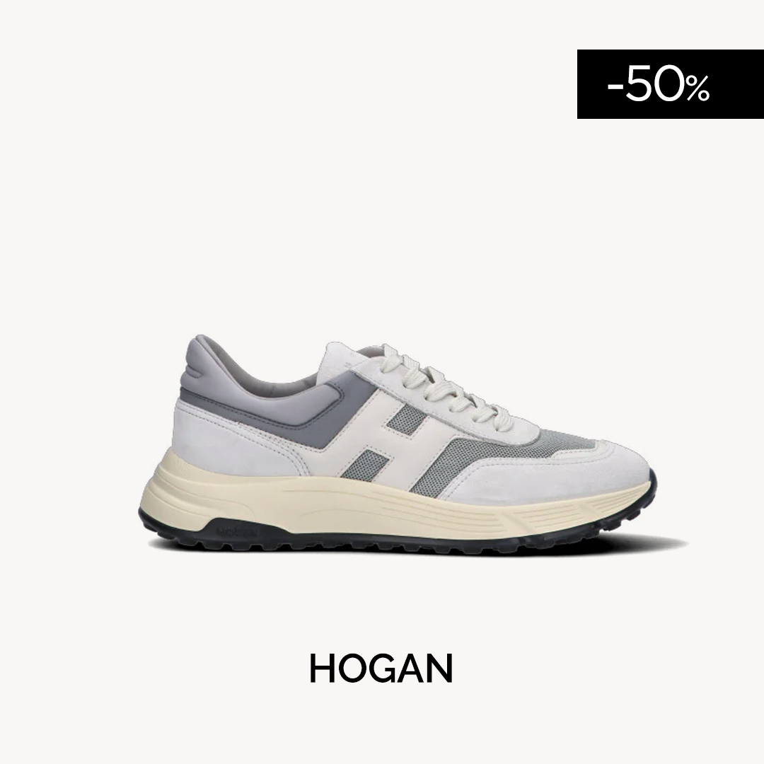 HOGAN Sneaker uomo bianca/grigia