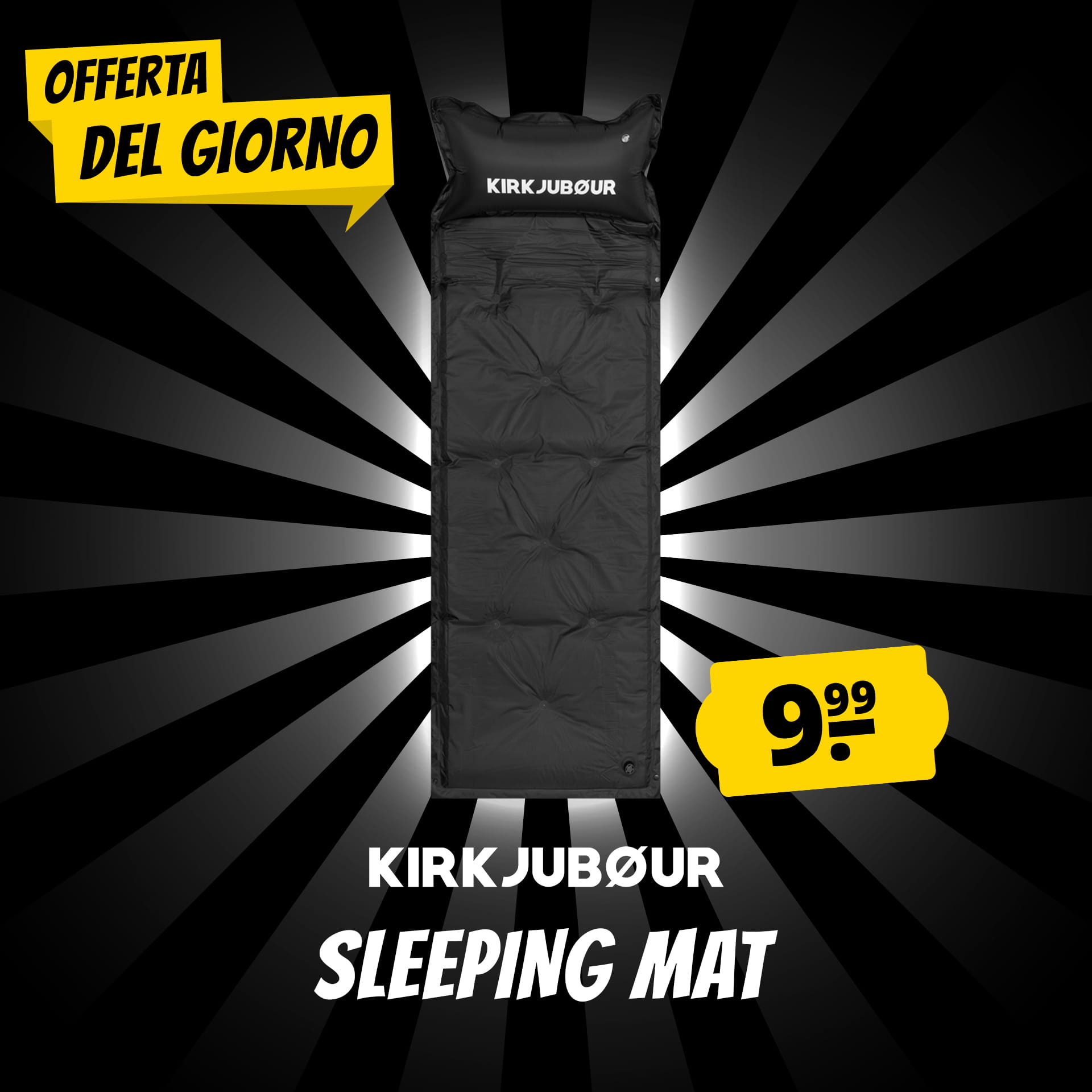 kirkjubour roros tappetino per dormine all aperto premium