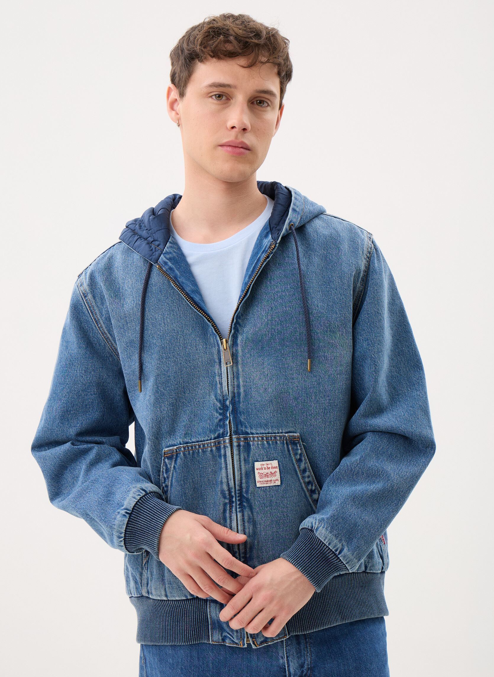 Levi's Vestes en jean Potrero Denim Hoody-A3222 homme bleu