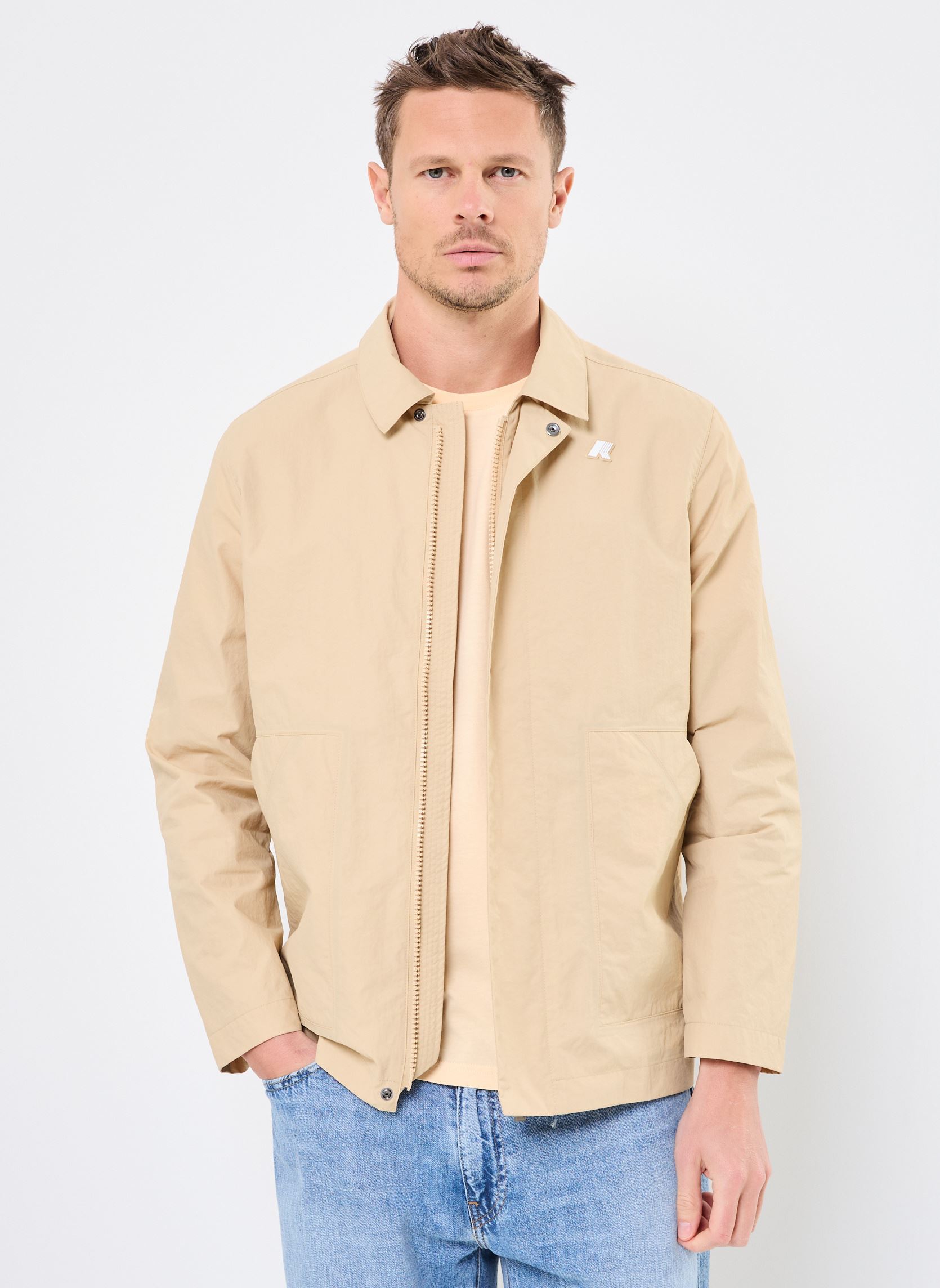 K-Way Vestes imperm&eacute;ables Veste imperm&eacute;able - BROEN COTTON NYLON homme beige