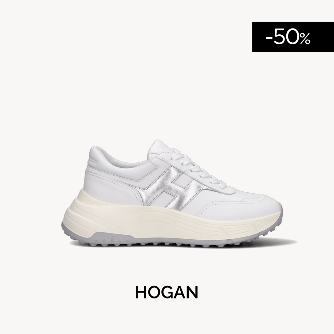 HOGAN Sneaker donna bianca in pelle