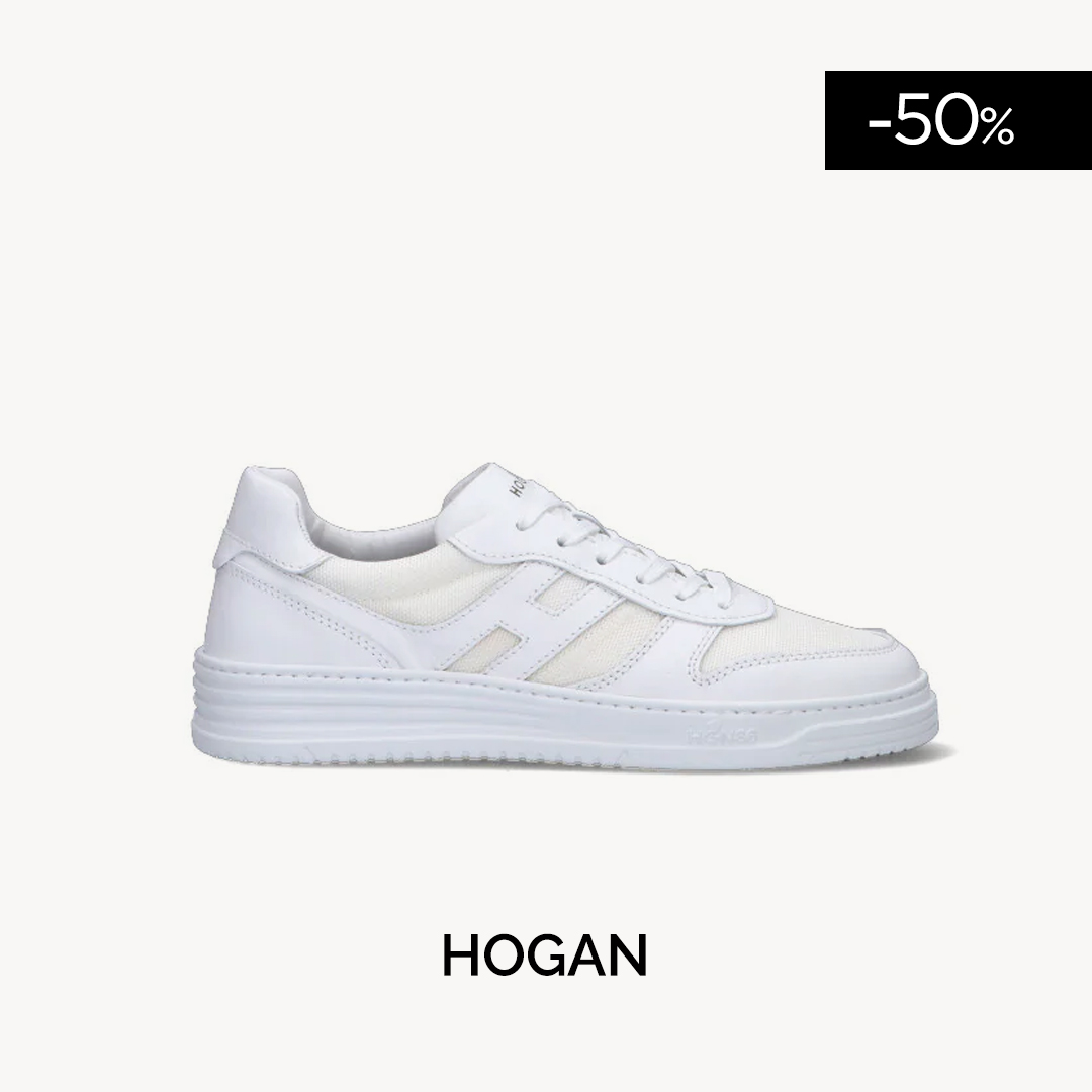 HOGAN Sneaker uomo bianca in pelle