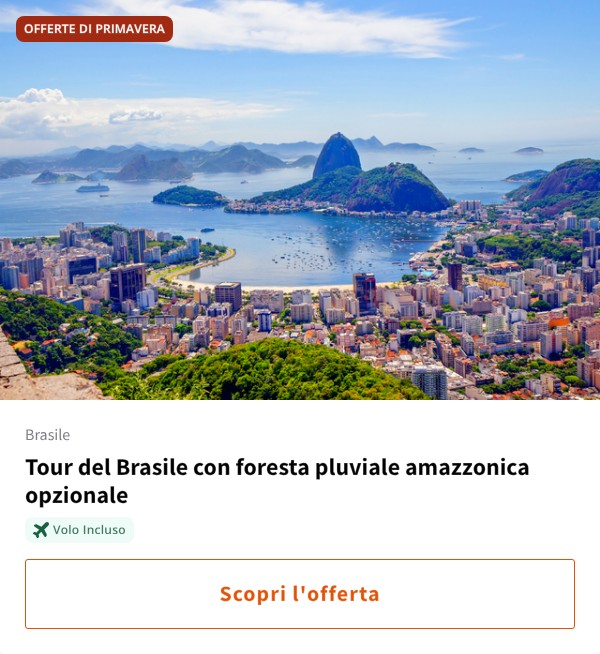 Tour del Brasile con foresta pluviale amazzonica opzionale