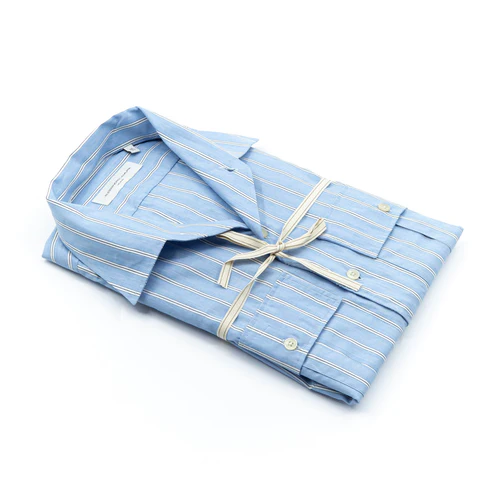 Camicia Azzurra a Righe