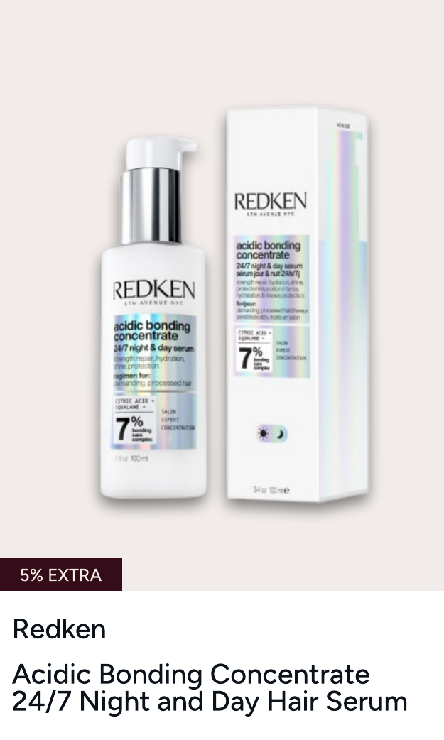 Redken Acidic Bonding Concentrate 24/7 Night and Day Hair Serum, Repair & Strengthen Damaged Hair 100ml