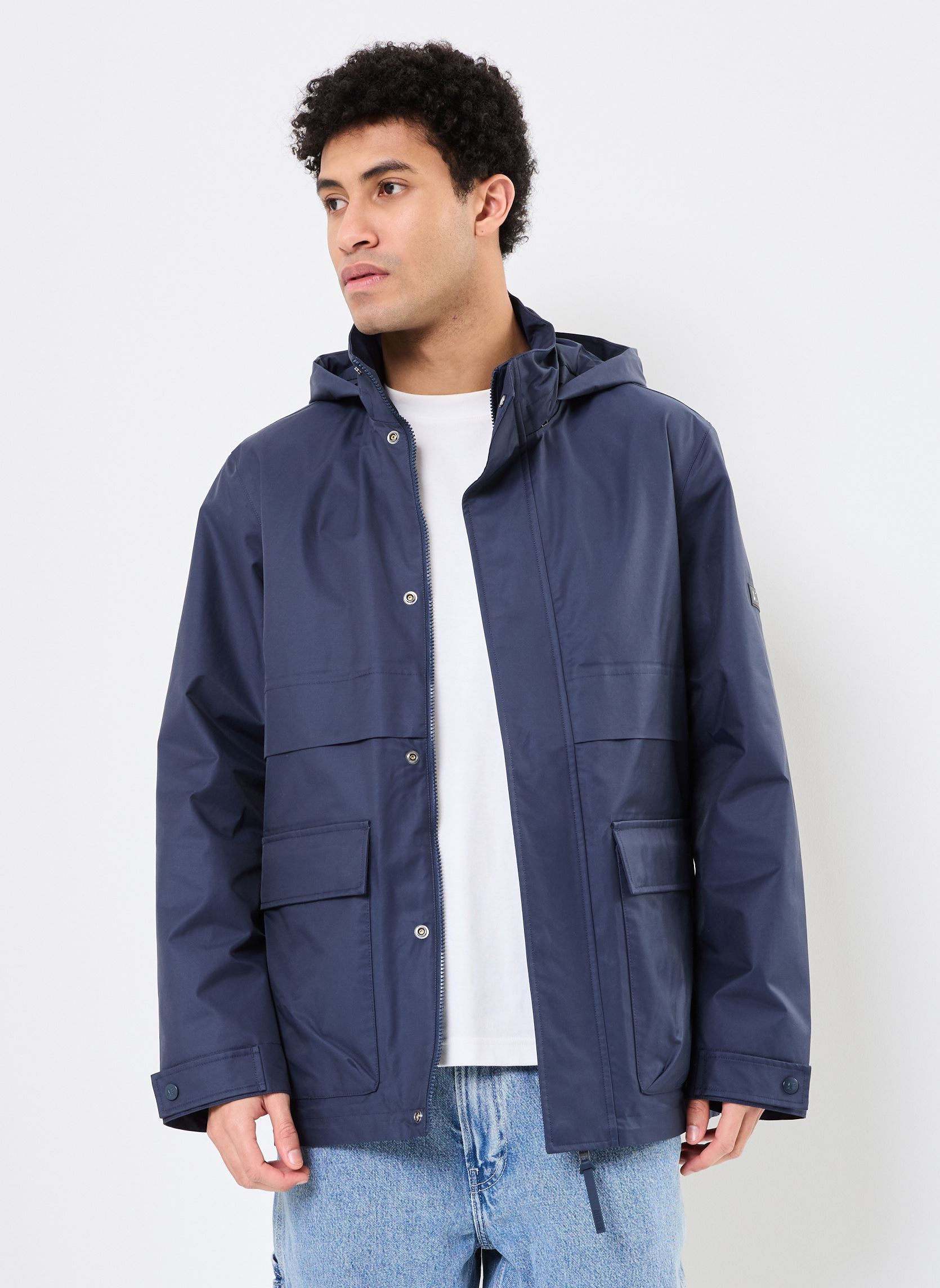 Aigle Vestes imperm&eacute;ables Veste imperm&eacute;able - mi-longue MTD&reg; avec capuche homme bleu