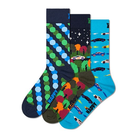 Calzini da auto in confezione da 3