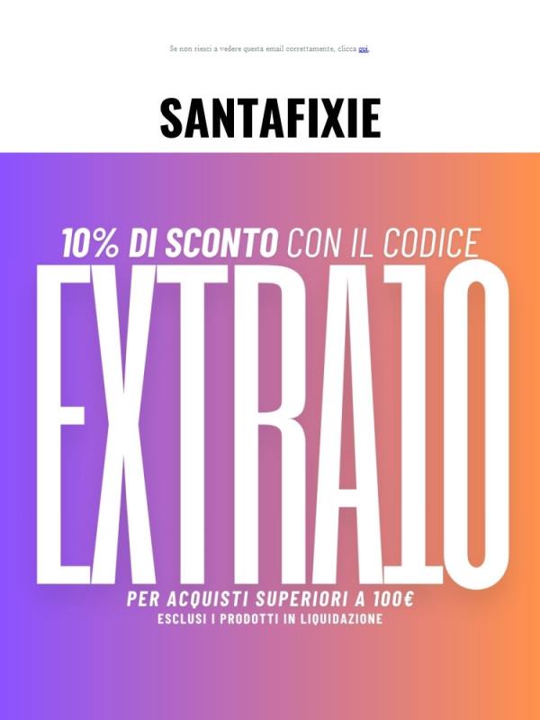 💥 Codice sconto del 10%!