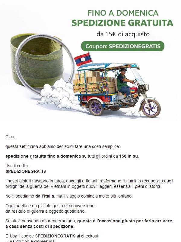 🚚 Fino a domenica spedizione gratuita da 15€