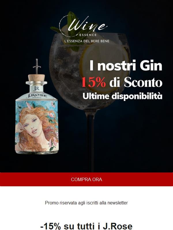 Wine Essence | -15% di sconto su tutti i J.Rose - riservato agli iscritti alla newsletter