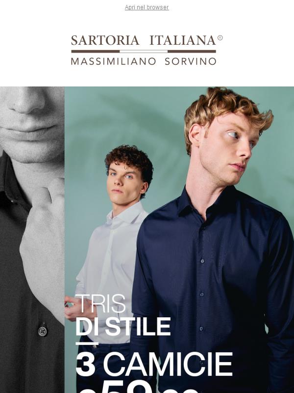 Tris di Stile: 3 camicia a 59,99 euro